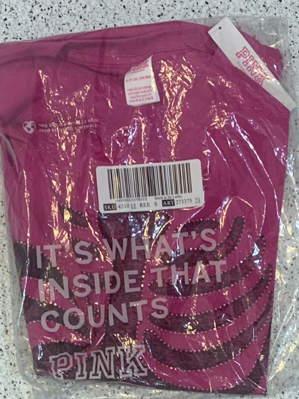 Victoria's Secret PINK Campus Cotton Tee Short-Sleeve T-Shirt HALLOWEEN Skeleton